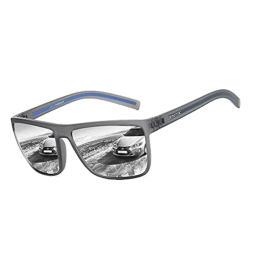 ZENOTTIC نظارات شمسية مستقطبة من ZENOTTIC للرجال بإطار TR90 خفيف الوزن وحماية UV400 بتصميم مربع - Image 1