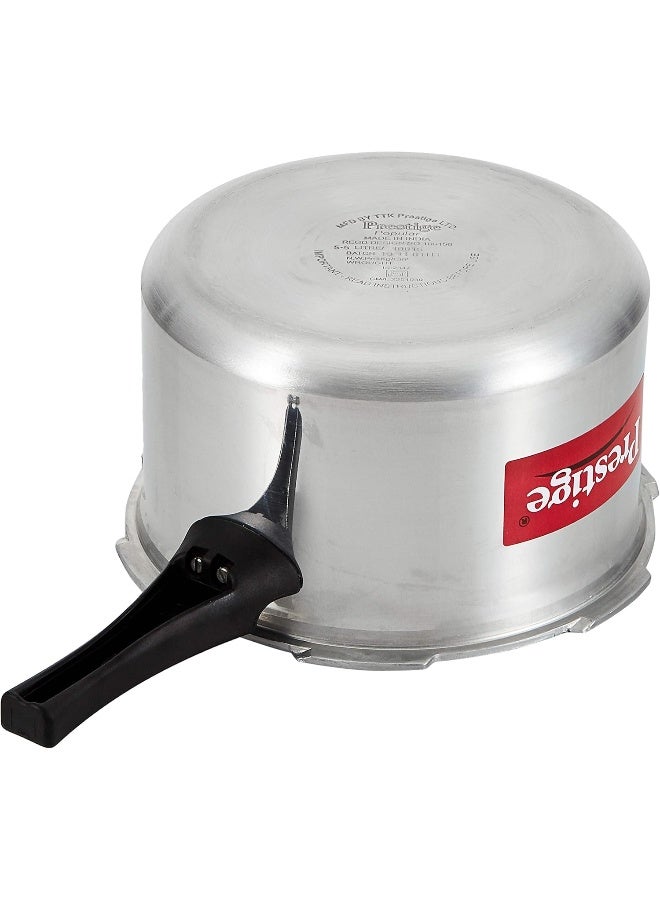 Prestige 2 Pieces Aluminium Pressure Cooker Set |  Pressure Cooker With Lid and 5.5 Liters, 2.5 Liters  Pressure Pan without Lid - Image 3