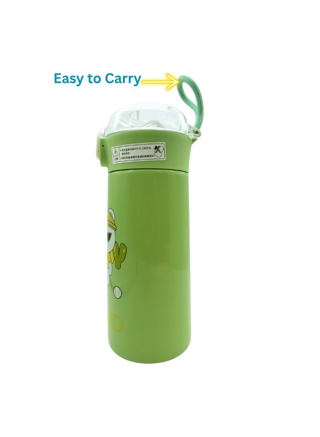 تويسو زجاجة مياه سفر معزولة من الفولاذ المقاوم للصدأ مزدوجة الجدار مقاومة للتسرب منsulated Travel Water Bottle for Kids, Hot or Cold, Durable Portable Spill‑Proof Bottle for School & Outdoors 330 ml Twisoo للأطفال، ساخنة أو باردة، زجاجة متينة محمولة مقاومة للانسكاب للمدرسة والأنشطة الخارجية، سعة 330 مل - Image 2