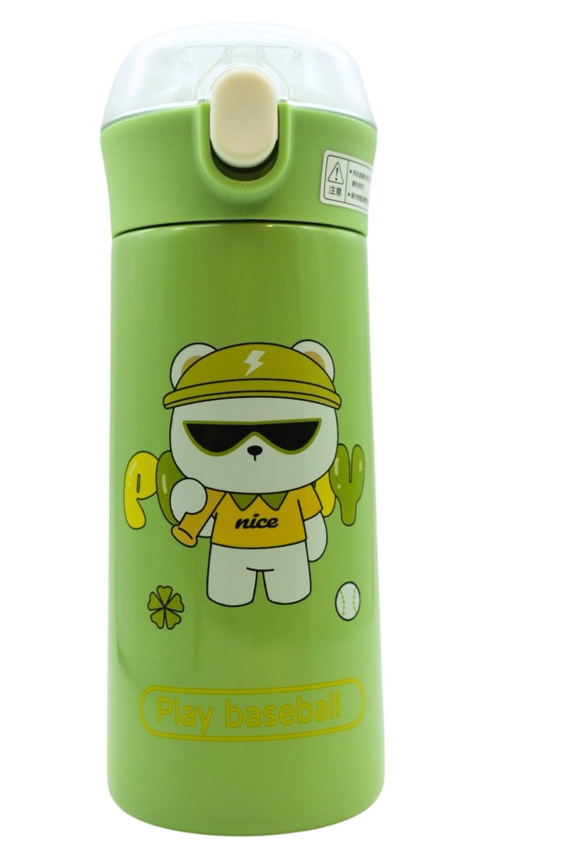 تويسو زجاجة مياه سفر معزولة من الفولاذ المقاوم للصدأ مزدوجة الجدار مقاومة للتسرب منsulated Travel Water Bottle for Kids, Hot or Cold, Durable Portable Spill‑Proof Bottle for School & Outdoors 330 ml Twisoo للأطفال، ساخنة أو باردة، زجاجة متينة محمولة مقاومة للانسكاب للمدرسة والأنشطة الخارجية، سعة 330 مل - Image 1