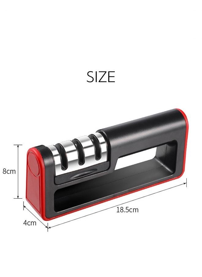 Haidue - Kitchen Knife Sharpener for Sharpening and Polishing Kitchen Knives with Easy Manual Sharpening for Straight Knives Perfect for Household and Chef’s Choice - Image 1