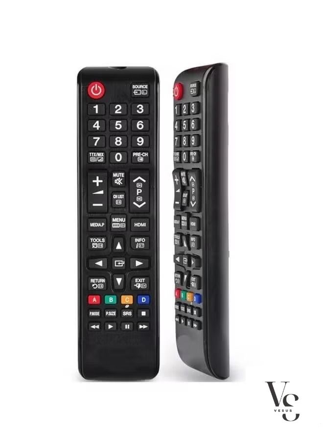 vesus Replacement Universal Remote Control For Samsung Smart TV Black