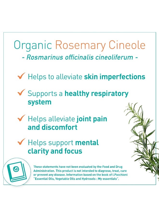 Puressentiel Organic Rosemary Cineole Essential Oil 10ml | 100% Pure & Undiluted |For Diffusion, Inhalation, Massage & Bath, 0.34 fl oz - Image 3