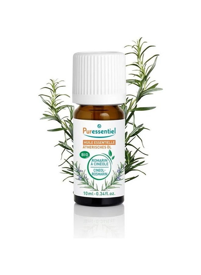 Puressentiel Organic Rosemary Cineole Essential Oil 10ml | 100% Pure & Undiluted |For Diffusion, Inhalation, Massage & Bath, 0.34 fl oz - Image 5