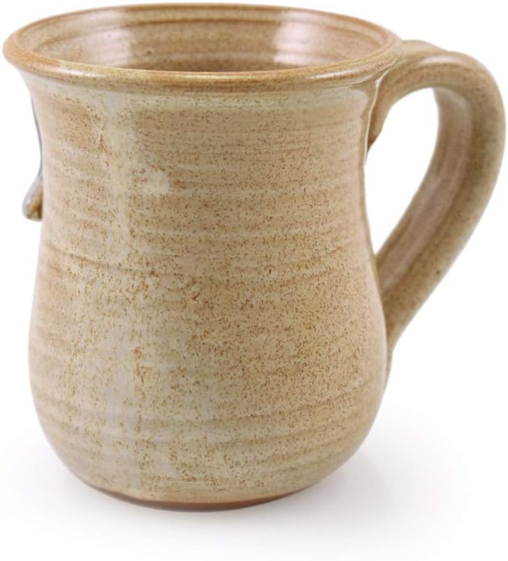 Modern Artisans Love Bandit Mug  American Made Stoneware Pottery with Sculpted Raccoon 14oz - Image 3
