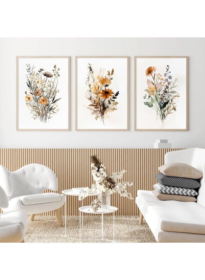Baccone Botanical Wall Art Set of 3 Floral Wall Decor Prints - Image 5