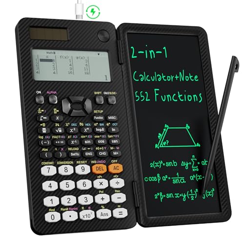 ROATEE 991EX 552 Functions Desktop ROATEE Scientific Calculator Rechargeable & Solar Power, Multiview 6-Line Display with Erasable LCD Writing Tablet for High School College Graduate Student and Researchers - Image 1