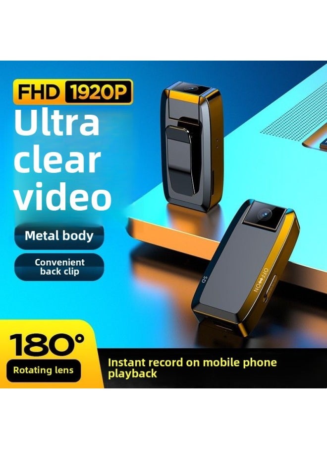 Generic Ultra-clear Camera Video Artifact Law Enforcement Recorder Video Recorder Camcorder Clip-on Sports Camera DV-Body Color:Start Recording  128g Memory  - Image 2