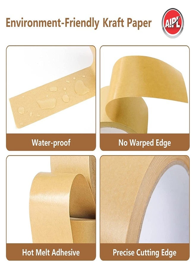 AIPL Brown Kraft Paper Tape 2 Inches x 50 Meter Writable Non-Coated Surface for Sealing and Packaging Use Eco-Friendly and Recyclable Easy-to-Tear (Non-Printed) - Image 3