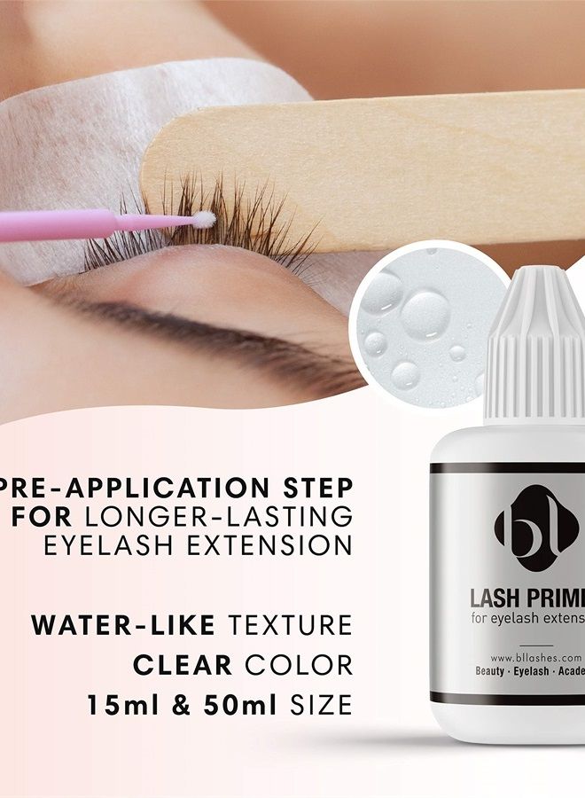 bl BL BL Eyelash Eyelash Extension Primer 15ml | Longer Retention of lash extensions | Natural oil and protein remover - Image 2