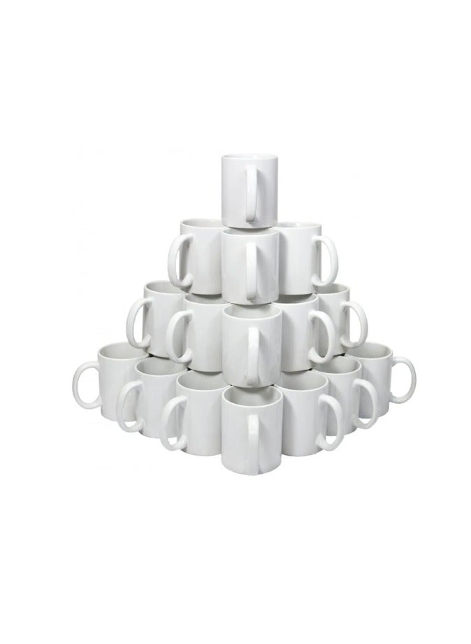 Kalon 36-Piece White Sublimation Mug For  Printing White Tea, Coffee -Set heat transfer Ceramic Classic sublimastion Mugs - Image 1
