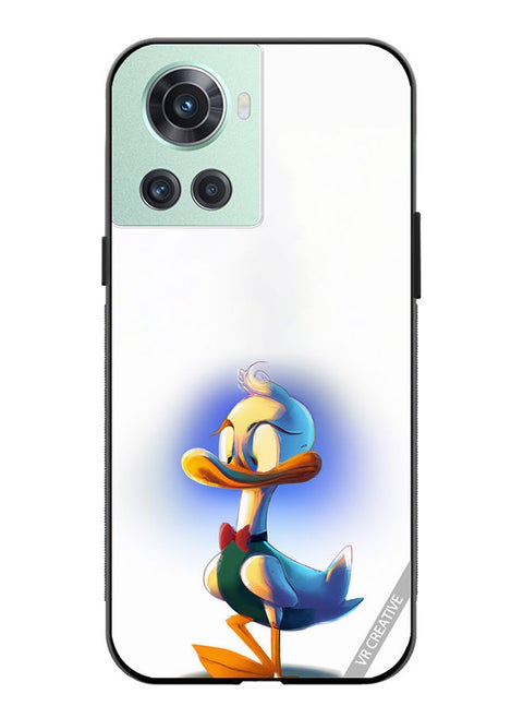Protective Case Cover For OnePlus 10R Donald Duck Design Multicolour