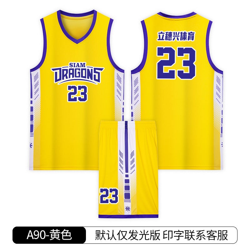 New Basketball Uniforms Children'S Suits Men'S Adult Black Vest Training Uniforms Quick-Drying Game Jerseys Team Uniforms No - Image 1