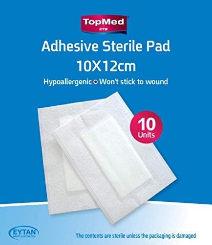 TOPMED ETS Sterile Adhesive pad 10 Count 10 X12 CM 39 X 47 Inch - Image 1