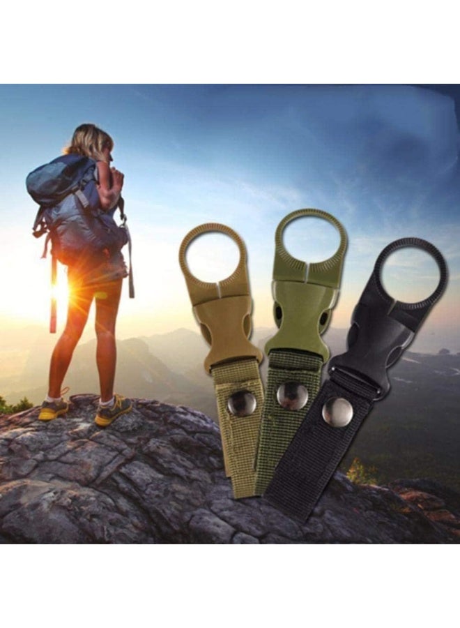حزام تعليق منسوج قوي لزجاجة المياه لـ حقيبة الظهراو الحزام ، مبتكر للمغامرات الخارجية مثل التخييم والتنزه سيرًا على الأقدام، (خامه ممتازه 13 سم مستورد) - Image 4