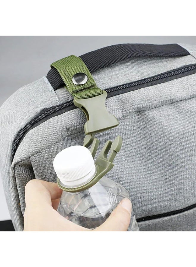 حزام تعليق منسوج قوي لزجاجة المياه لـ حقيبة الظهراو الحزام ، مبتكر للمغامرات الخارجية مثل التخييم والتنزه سيرًا على الأقدام، (خامه ممتازه 13 سم مستورد) - Image 5