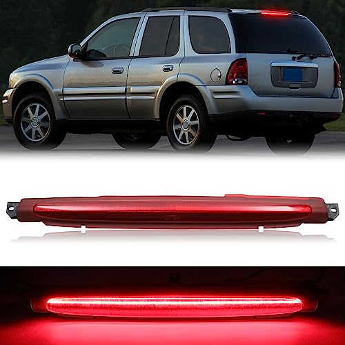 AUYICH LED Third Brake Light Compatible with [Trailblazer Envoy 2002-2009] [Bravada 2002-2004] [Ascender 2003-2008] [9-7X 2005-2009]Replacement, 3rd Brake Rear Center High Mount Stop Light, Clear Lens - Image 1