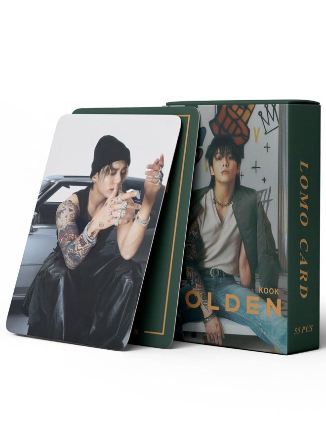 EHOME 55-Piece BTS JungKook 2023 New Album GOLDEN Lomo Card  - Image 3