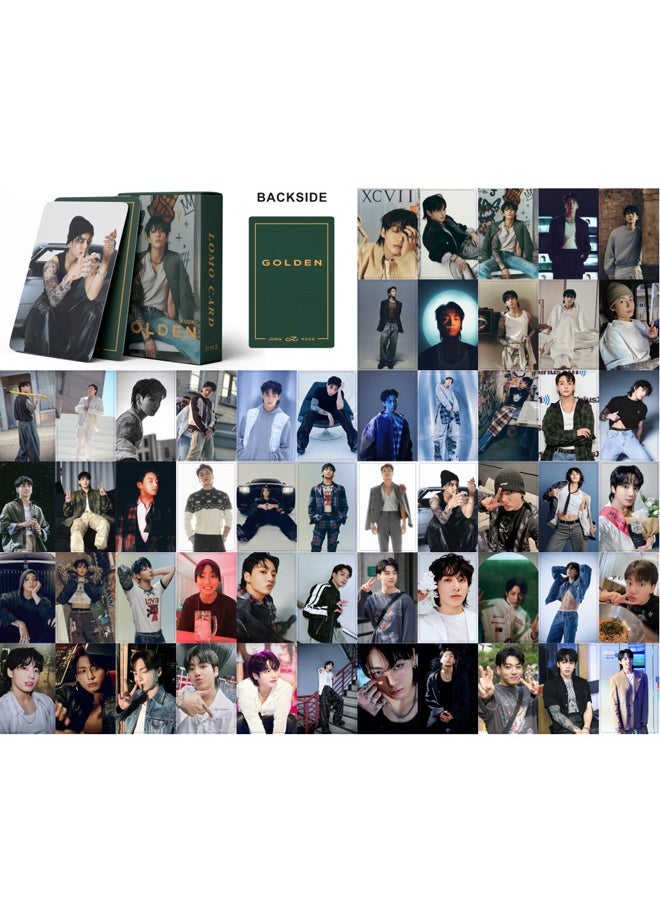 EHOME 55-Piece BTS JungKook 2023 New Album GOLDEN Lomo Card  - Image 2