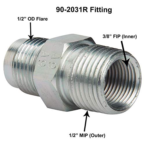 Dormont 20 Series Supr-Safe Stainless Steel Corrosion-Resistant Gas Appliance Connector w/Bag, 1/2" OD x 3/8" ID x 24" L, No-Neck Design, 1/2" MIP x 1/2" FIP Adapters, CSA Certified - Image 3