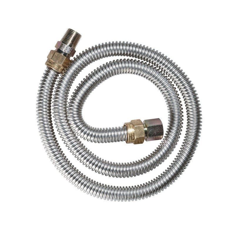 Dormont 20 Series Supr-Safe Stainless Steel Corrosion-Resistant Gas Appliance Connector w/Bag, 1/2" OD x 3/8" ID x 24" L, No-Neck Design, 1/2" MIP x 1/2" FIP Adapters, CSA Certified - Image 5