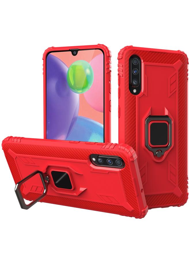 The Bros Case For Galaxy A70 Carbon Fiber Protective Case with 360 Degree Rotating Ring Holder - Image 1