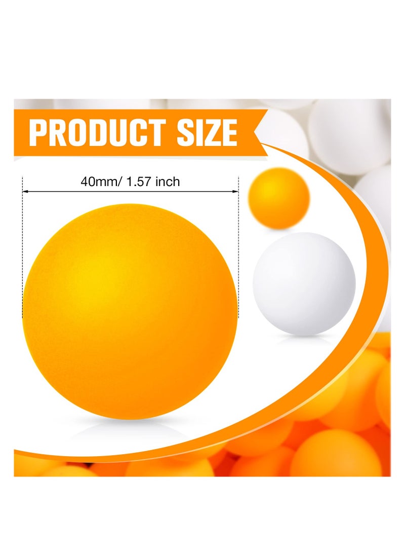 SYOSI 200 Pieces Plastic Balls, 40 mm Washable Table Tennis Balls, Mini Round Balls Funny Balls Small Plastic Balls Party Decoration Game Balls, White and Yellow - Image 4