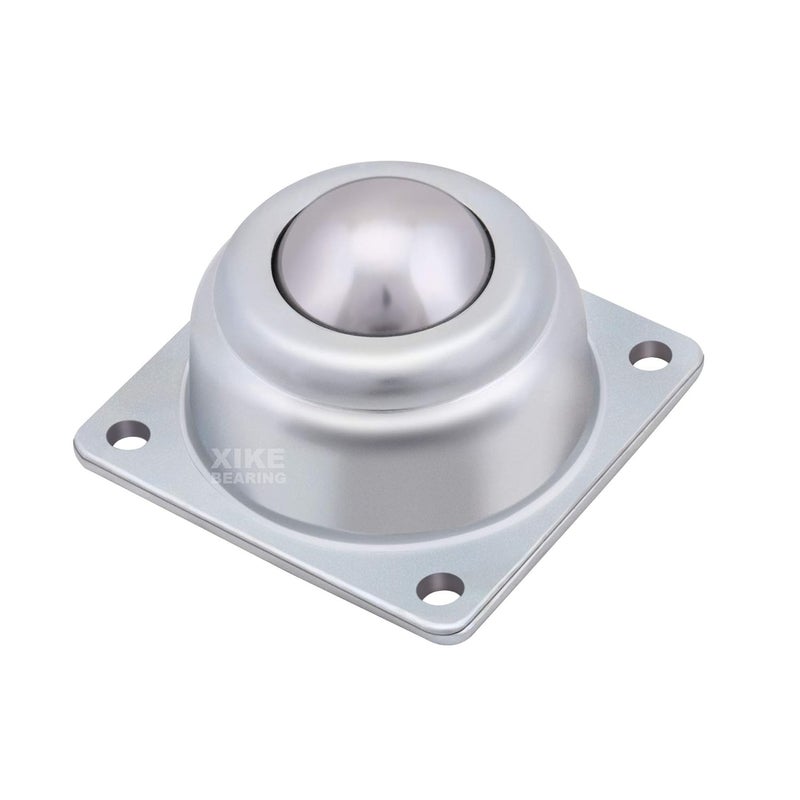 Xike 6 Pack 1-1/2" Roller Ball Transfer Bearings, Hard Chrome Steel Ball Transfer Unit with Swivel Ball Caster Rollers, Used for Roller Stand, Conveyors,Transfer Equipment and Transmission System - Image 2
