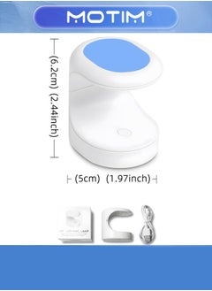 Motim Mini LED Nail Lamp- Portable UV Light for Gel Nails Quick-Drying Curing Lamp for Single Finger USB Powered Nail Dryer Nail Art DIY Tools Accessories  - Image 2