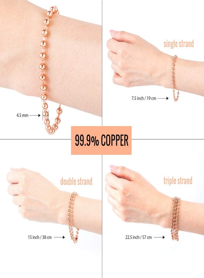 SBC Double Strand Copper Bracelet - 15 Inch Pure Copper Jewelry for Men and Women - Natural Wellness Gift Idea - Image 2