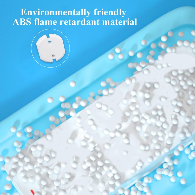 Fielect Outlet Plugs Covers Childproof EU Plug Protectors Electric Socket Cover Electrical Protector 2-Hole White 10Pcs - Image 5