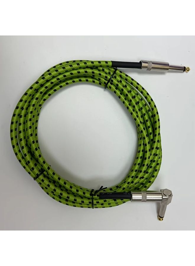Fluorescent Green 196 85 Inch Right Angle Guitar Cable Spring Loaded for Electric Guitar Bass Amp - Image 4