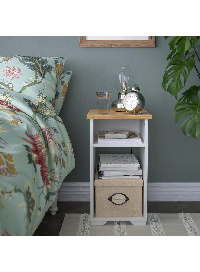 Zaboon Side Table, White, 40X32 Cm - Image 4