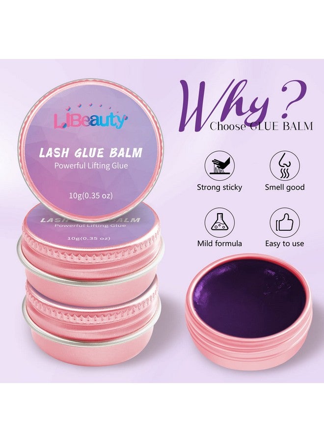 Libeauty بلسم لاصق لرفع الرموش لاصق قوي لاصق بنكهة الفاكهة لبلسم رموش وحواجب جل تثبيت الحواجب - Image 3