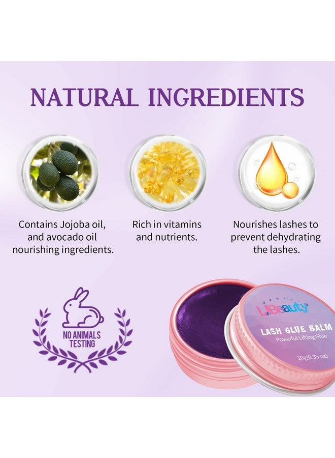 Libeauty بلسم لاصق لرفع الرموش لاصق قوي لاصق بنكهة الفاكهة لبلسم رموش وحواجب جل تثبيت الحواجب - Image 4
