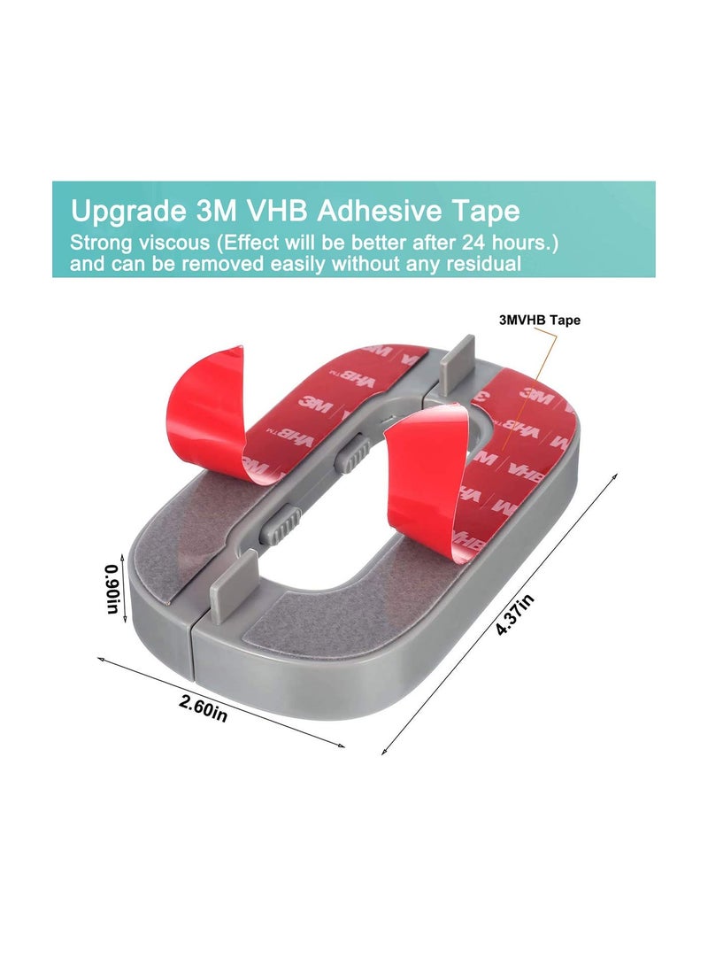 Upgrade Your Home Refrigerator Door Lock - Easy Install Child Safety Latch with 3M VHB Adhesive, No Tools or Drilling Required for Most Fridges (White, 2 Pack) - Image 4
