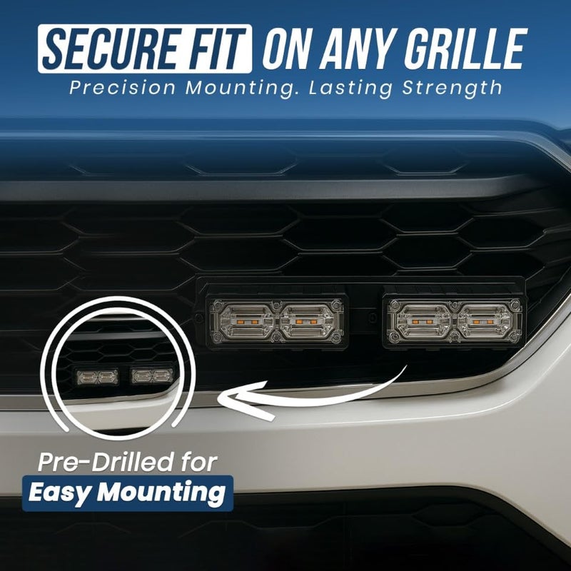 UBL License Plate Bracket Mount for Feniex Quad Surface Mount and Fusion-S â€“ Rear & Front License Plate Bracket - Image 4