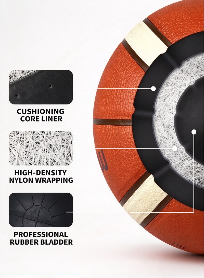 Molten GG7X Basketball, FIBA Approved Category 7 Game Ball with Net and Needle, Official Indoor Outdoor Basketball for Training, Matches and Gifts - Image 5