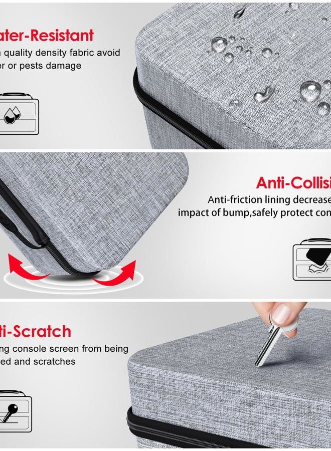 ivoler Carrying Case Compatible with Nintendo Switch 2 Model (2025), Deluxe Hard Travel Case for Switch Console, Dock Switch, Original Charger, Game and Other Accessories - Grey - Image 3