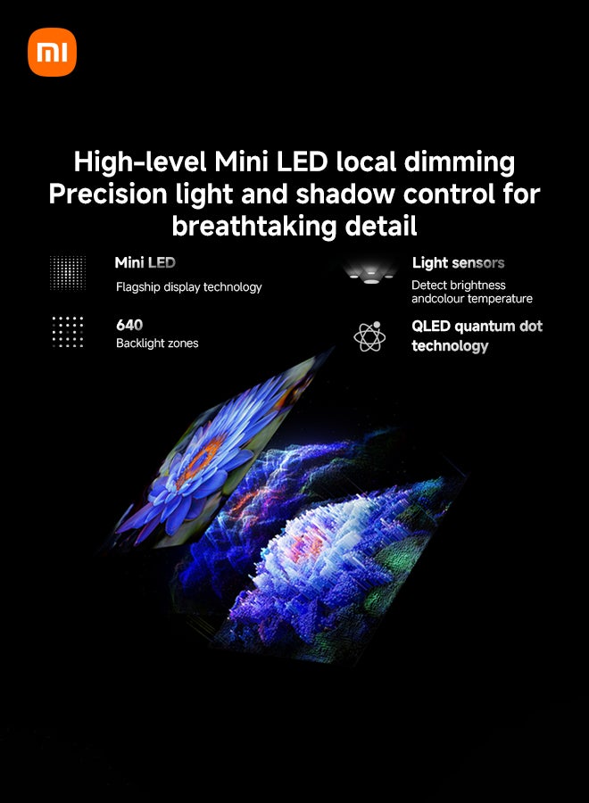 Xiaomi TV S Mini LED 85" 2026, QLED Mini LED, Smart TV with Dolby Vision + Dolby Atmos, 144Hz with 288Hz Game Boost Mode, 4K UHD, HDR10+, MEMC, Google TV, Airplay 2, Google L85MC-SME Black - Image 4