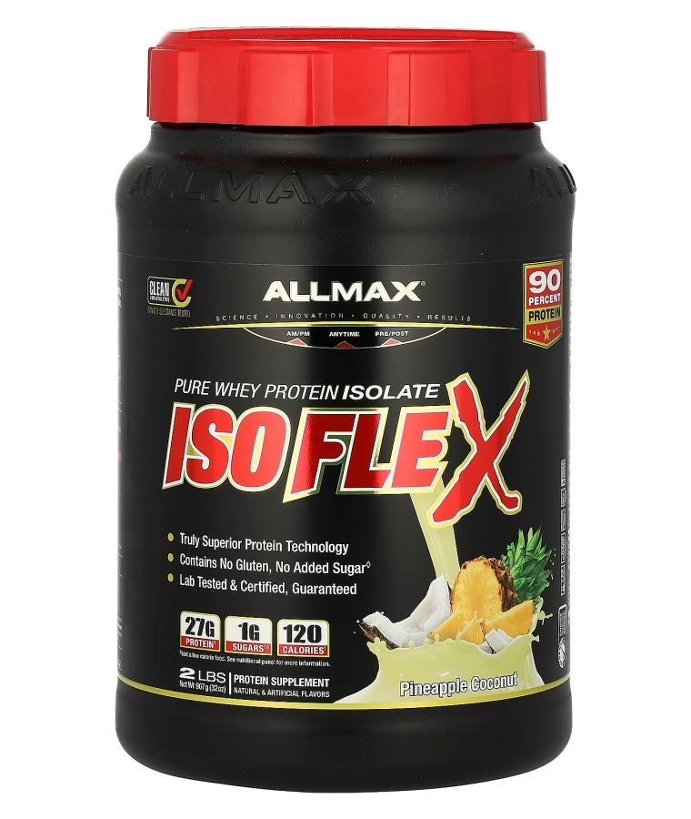 Allmax ISOFLEX® Pure Whey Protein Isolate Pineapple Coconut 2 lbs (907 g)
