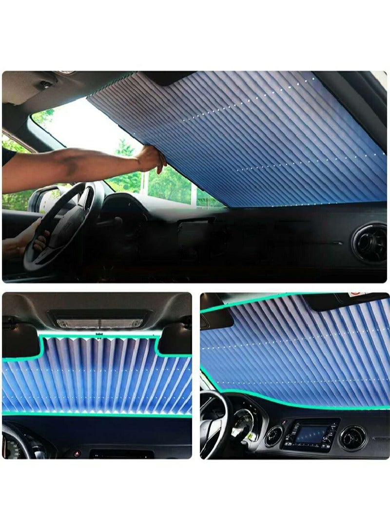 Sharpdo Retractable Car Front Sun Shade Visor 140*65cm suit for Small Cars and Compact Cars - Image 5