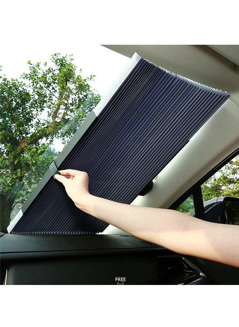 Sharpdo Retractable Car Front Sun Shade Visor 140*65cm suit for Small Cars and Compact Cars - Image 3