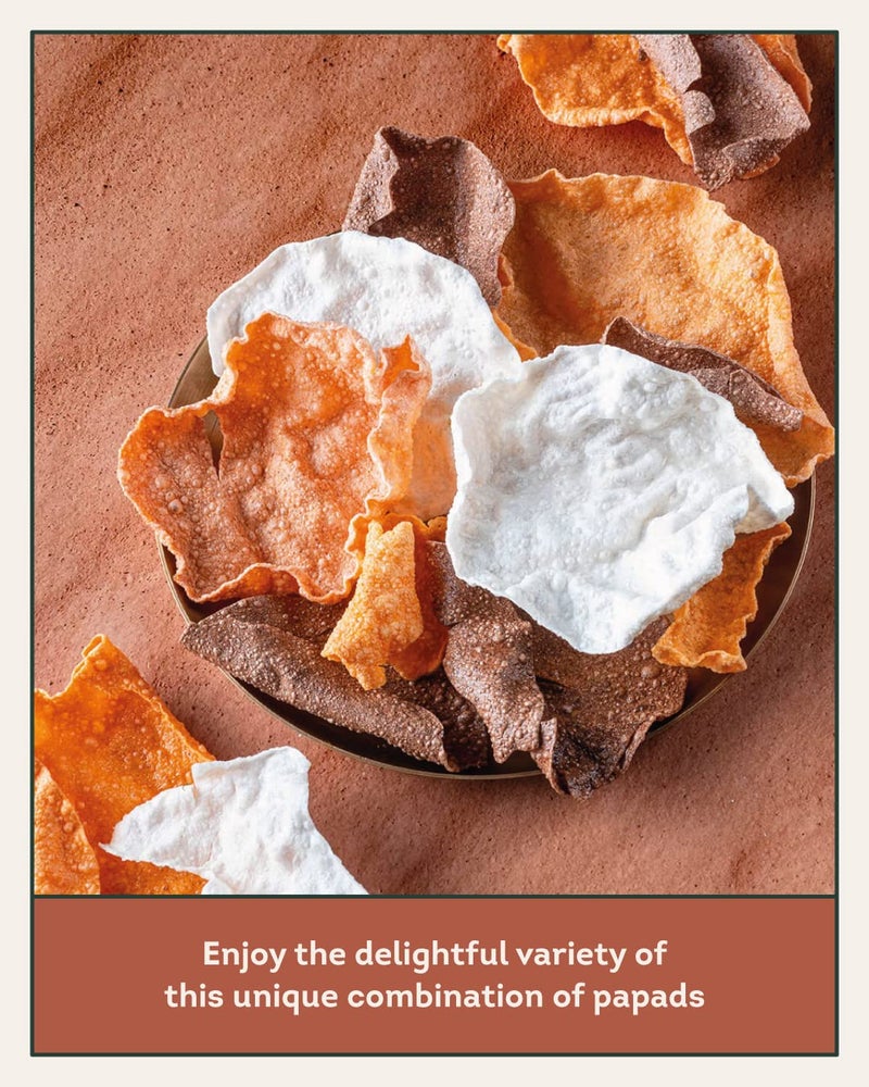 Aazol Aaji's Favourite Papads: Batata | Ragi | Poha | Aloo Papad | Nachni Papad | Rice Papad | Unique Combo Pack (100g) - Image 5