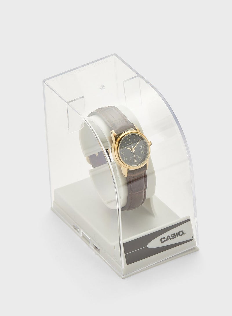 CASIO Leather Strap Analog Watch - Image 4