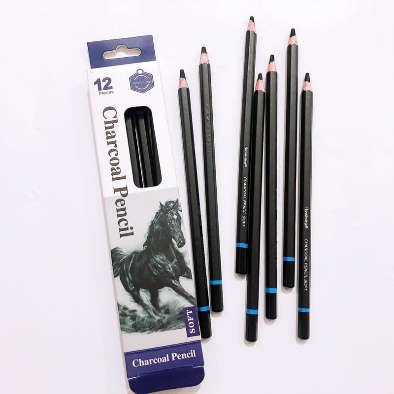 53 Arts 53ARTS 12PC CHARCOAL PENCILS - Image 1