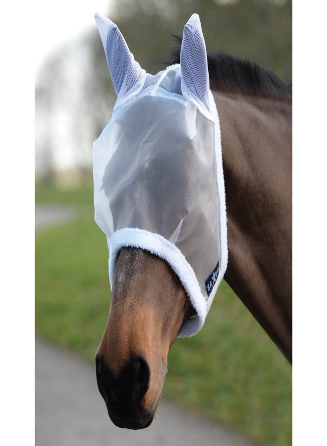 Saxon Fly Mask, White, Cob
