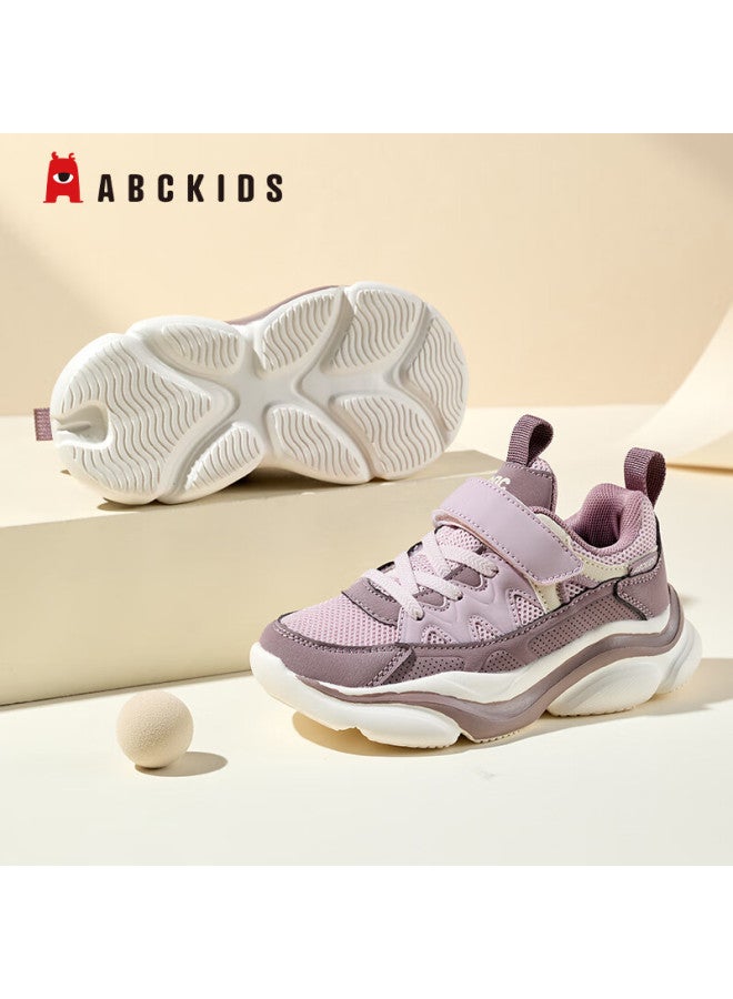 Abc Kids Kids Running Shoes Autumn Mesh Soft Sole Boys Girls 3738 Light Pink/purple Plum Size 29 - Image 4