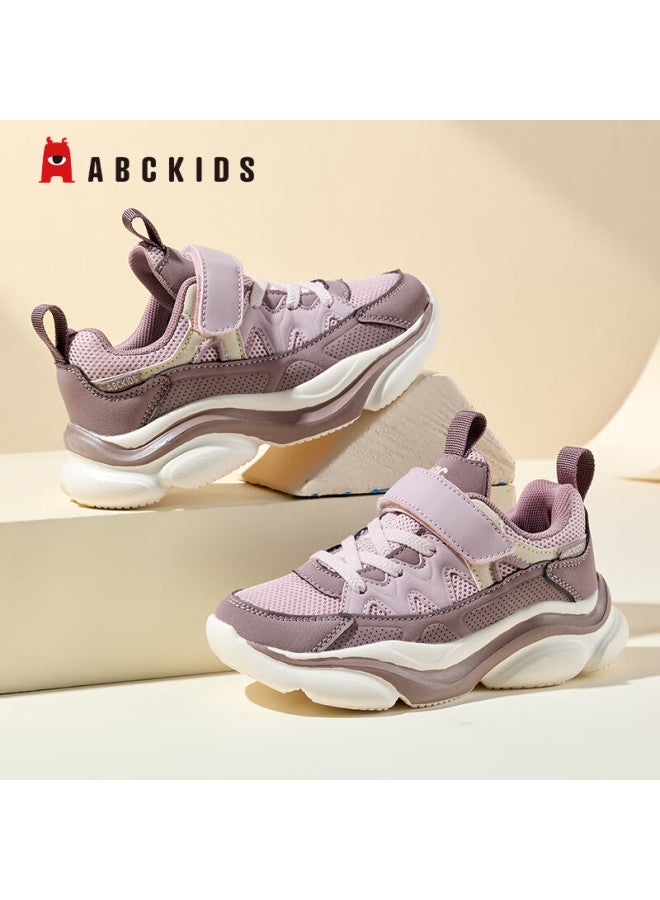 Abc Kids Kids Running Shoes Autumn Mesh Soft Sole Boys Girls 3738 Light Pink/purple Plum Size 29 - Image 5