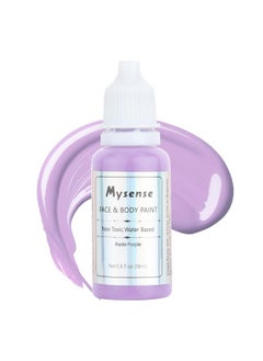 Mysense Pastel Purple Face Body Paintwater Based Washable Face Paintnontoxic Cream Body Paint For Adults And Childrenpurple Face Painting For Halloween Sfx Ursula Cosplay Makeup0.6Oz  - Image 1